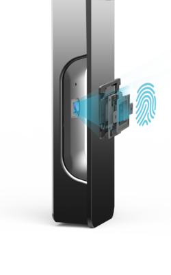 高端產品效果圖智能鎖門鎖